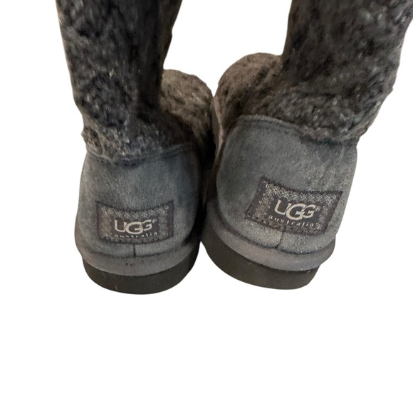 Women’s UGG Lattice Cardy Gray Boots Size 9 - Picture 6 of 9